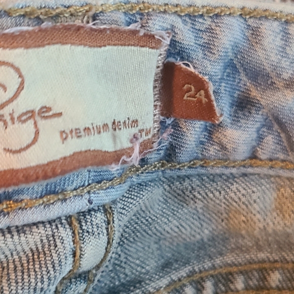 Paige Laurel Canyon denim vintage Y2K homemade cut-off shorts, size 24 - Picture 4 of 7